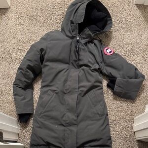 Canada Goose Women's Black Hooded Ski Jacket
